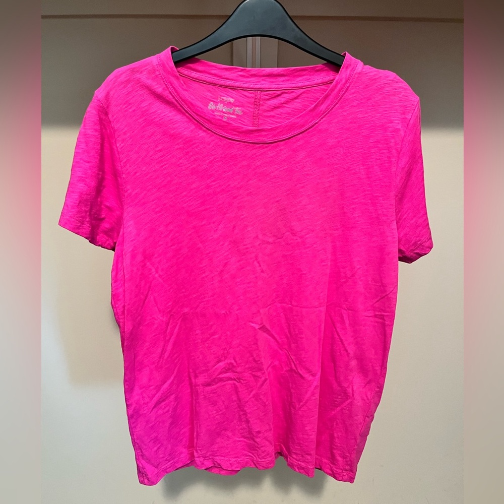 J. Crew Pink Short Sleeve Relaxed T-Shirt